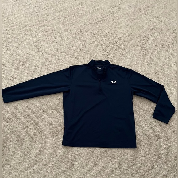 Under Armour Shirts Mens Navy Blue Under Armour Quarter Zip Poshmark